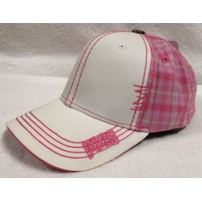 Pugs Gear Mujer&apos;s Premium Baseball Hat Cap Pink Plaid NEW Stylish Unique Design   eb-77766642